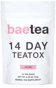      Baetea Detox 14 Day Teatox Herbal Tea Supplement