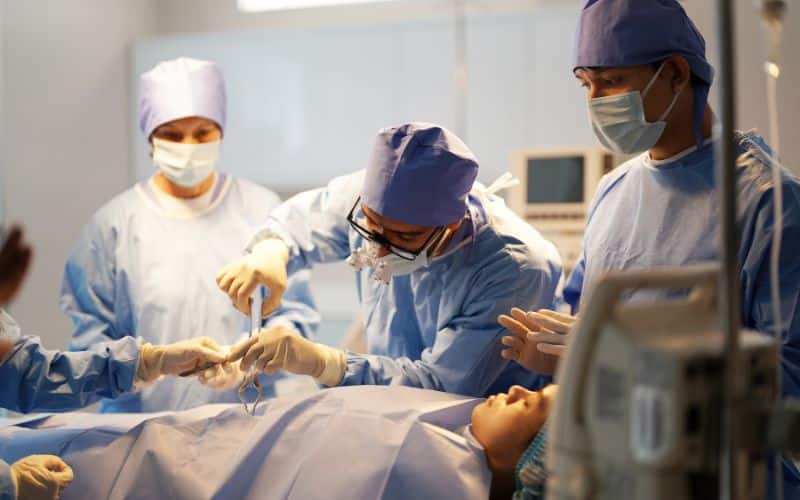 patient on surgery procedure